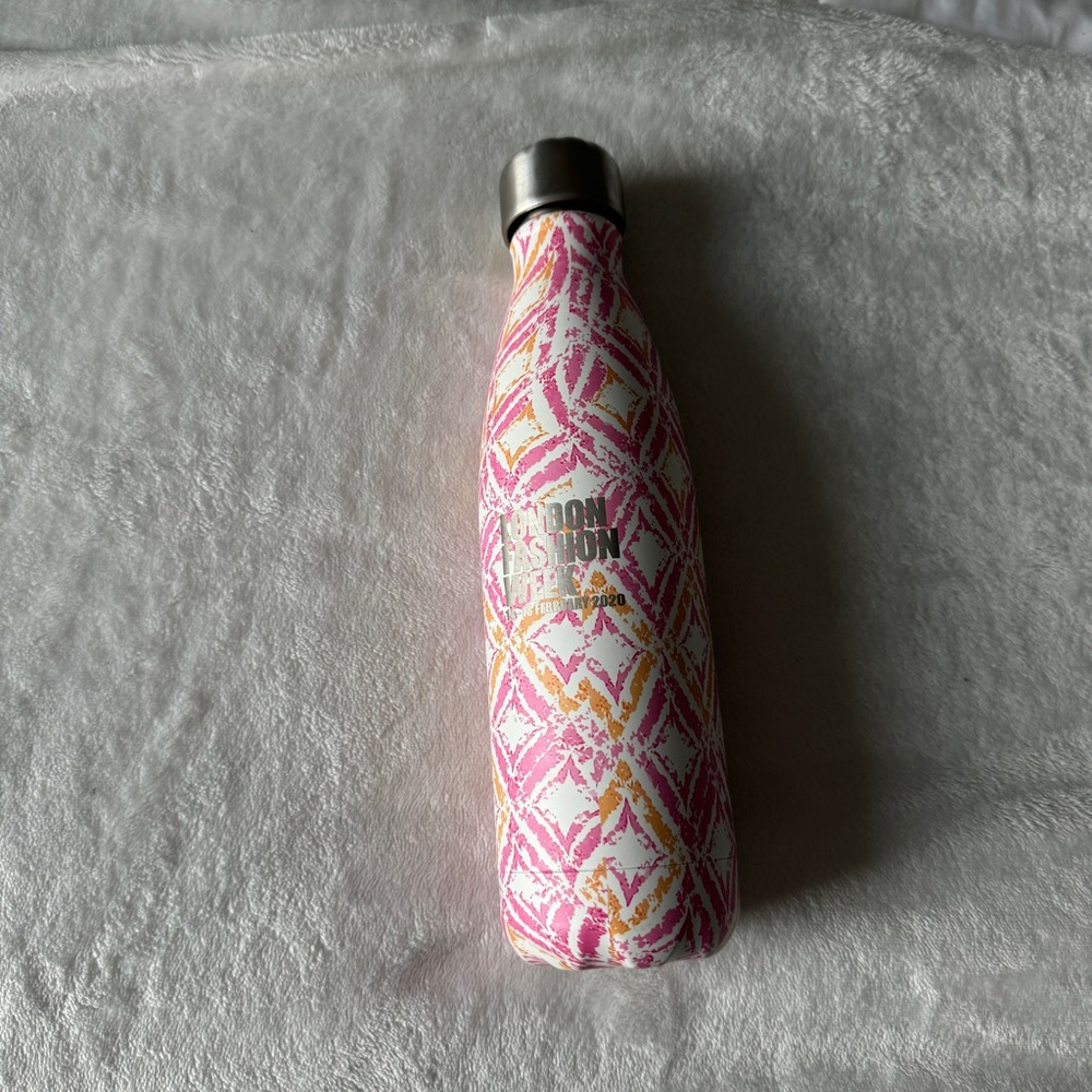 London Fashion Week rare silver & pink bottle